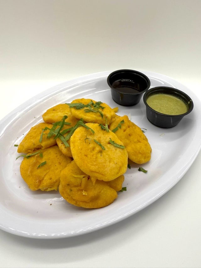 Aloo Pakoras at Ananda Kitchen, Langley Park