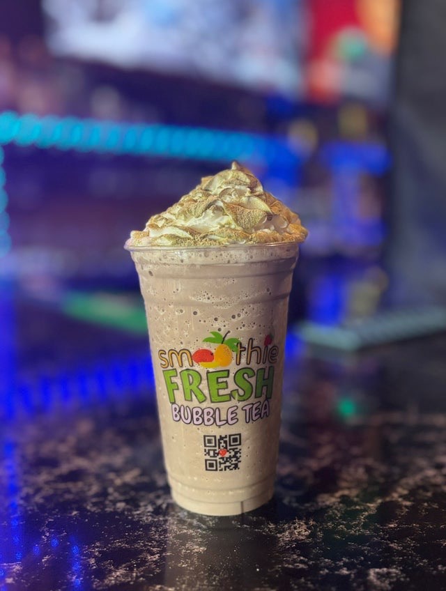 Choco Matcha Smoothie at Ananda Kitchen, Langley Park