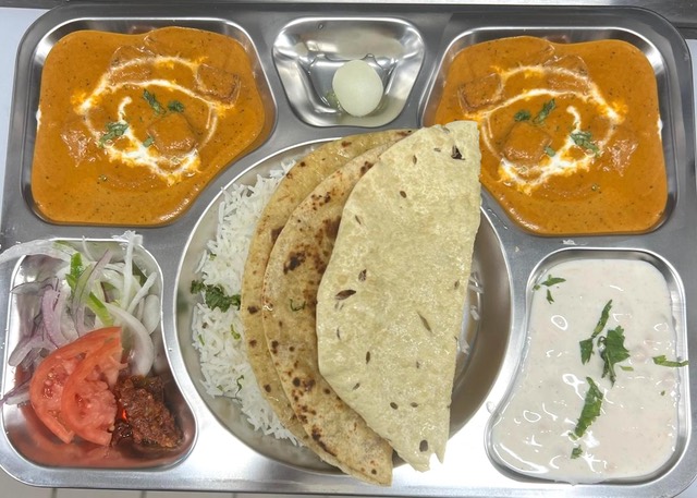 Punjabi Thali with Double Paneer at Ananda Kitchen, Langley Park