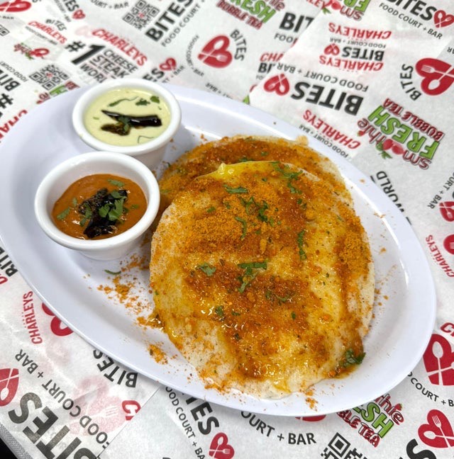 Ghee Podi Idli (2 pieces) (Swaminarayan friendly) at Ananda Kitchen, Langley Park