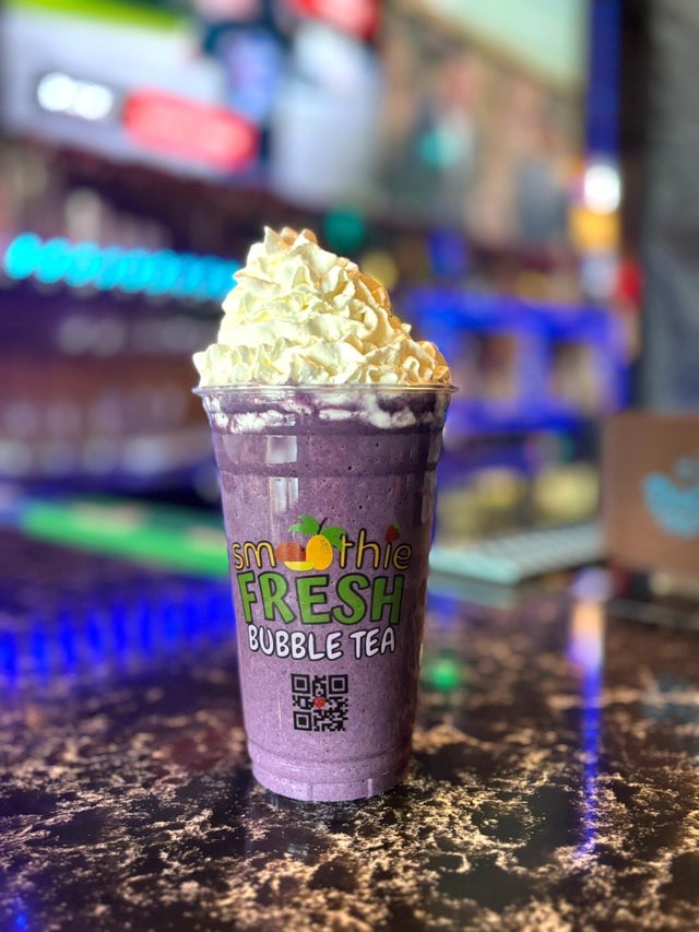 The Wild Blueberry Smoothie at Ananda Kitchen, Langley Park