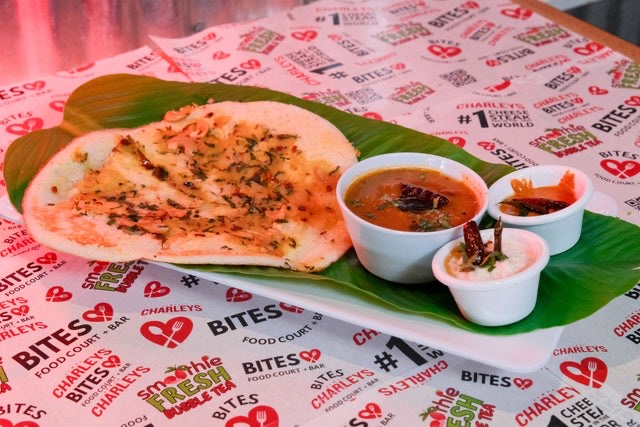 Uttapam (Onion and Chilli) with Sambar & Chutney at Ananda Kitchen, Langley Park