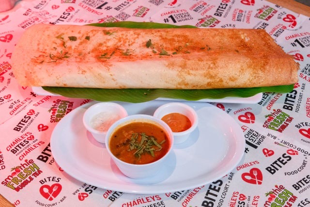 Ghee Podi Onion Dosa at Ananda Kitchen, Langley Park