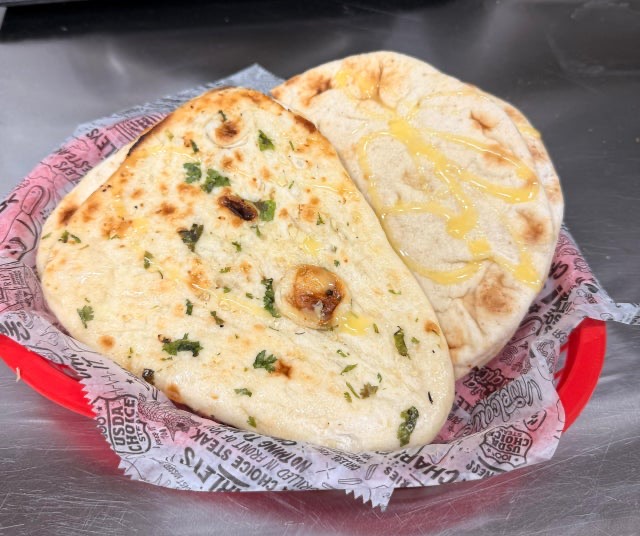 Tandoori Garlic Naan at Ananda Kitchen, Langley Park