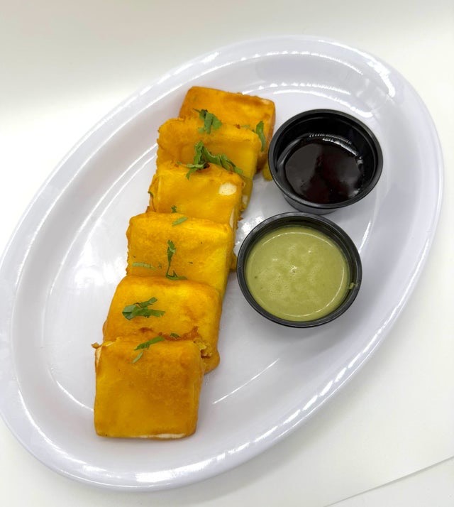 Paneer Pakora (Swaminarayan friendly) at Ananda Kitchen, Langley Park
